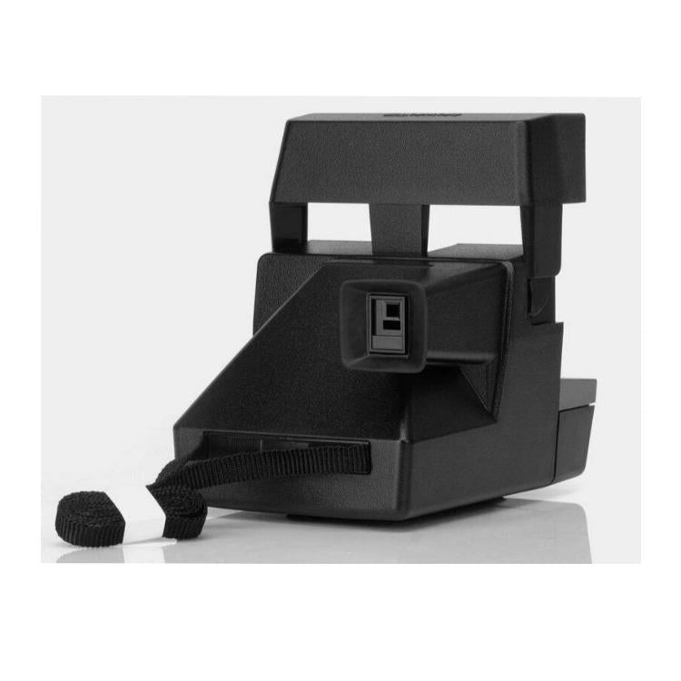 Polaroid 600 Sun600 LMS Built-in Flash Instant Film Camera with Strap (Silver and Black)