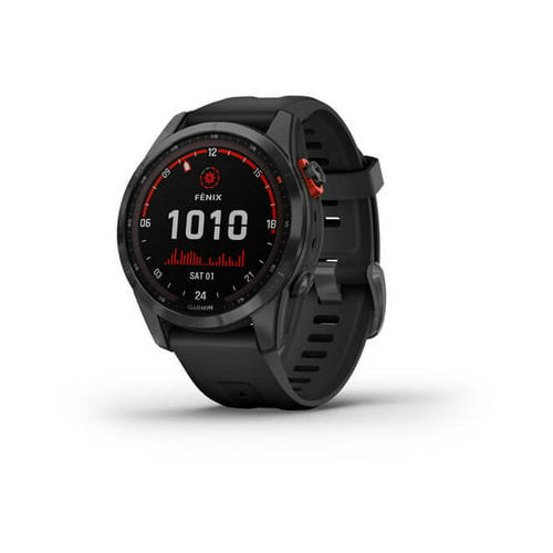 Garmin Fenix 7S Solar SmartWatch (Slate Gray with Black Band)