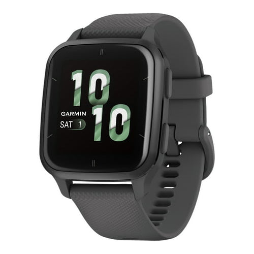 Garmin Venu Sq 2 Smartwatch (Slate Aluminum Bezel with Shadow Gray Case and Silicone Band)