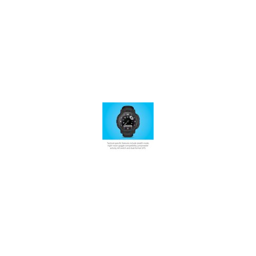 Garmin Instinct® Crossover Solar Tactical Edition Hybrid Smartwatch (Black)