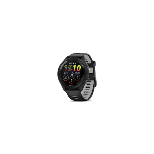 Garmin Forerunner 265 Black Bezel and Case Smartwatch with Silicone Straps (Black/Powder Gray)