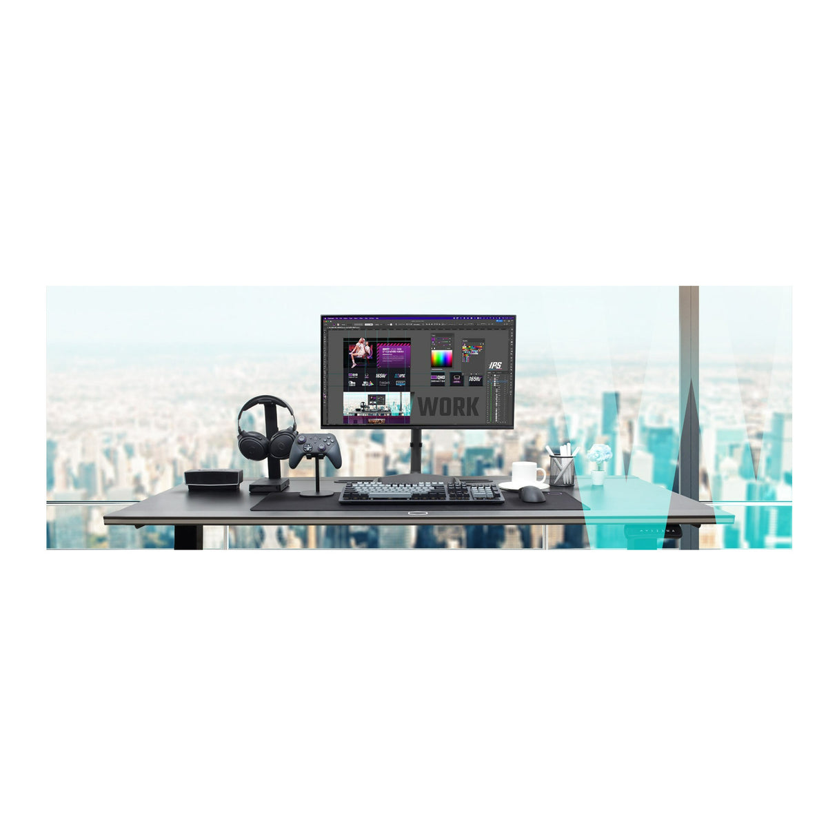 Cooler Master GM27-FQS ARGB 27-Inch 1440p, 165Hz Refresh Rate,1ms Response Time Gaming Monitor