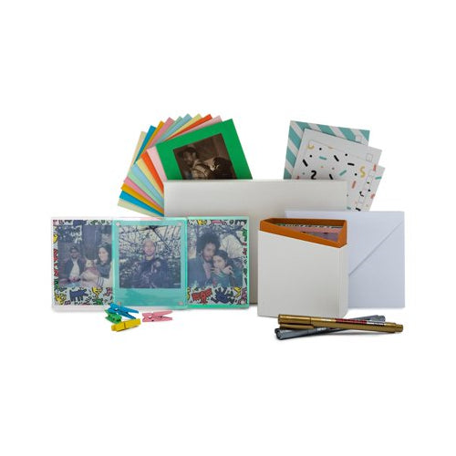 Fujifilm instax Wide Instant Film Twin Pack (40 Exposures) Bundle with PhotoBox and Acrylic Frames