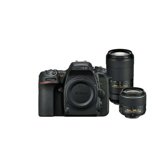 Nikon D7500 DSLR Camera with 18-55mm and 70-300mm VR Lenses Kit (2nd Generation)