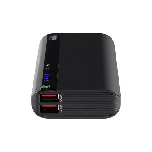 Monoprice Select Plus 10,400mAh 2-Port Portable Charger Power Bank for Universal/Smartphones (Black)