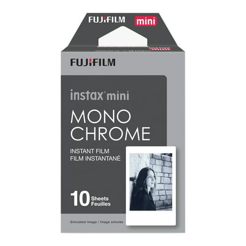 Fujifilm Instax Mini Monochrome Film (10 Exposures, Credit Card-Sized)