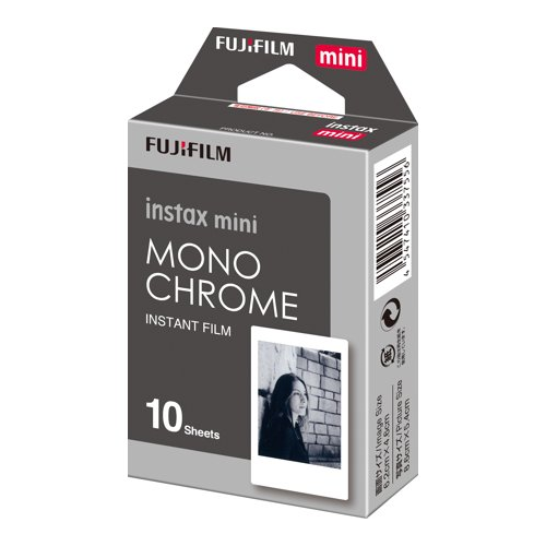 Fujifilm Instax Mini Monochrome Film (10 Exposures, Credit Card-Sized)