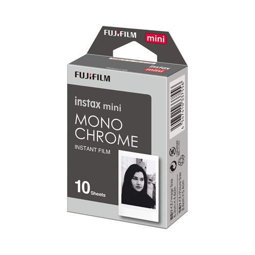 Fujifilm Instax Mini Monochrome Film (10 Exposures, Credit Card-Sized) 5-Pack