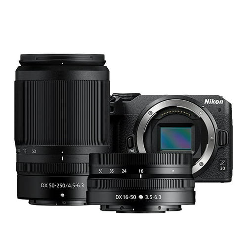 Nikon Z 30 Mirrorless with Z DX 16-50mm VR & NIKKOR Z DX 50-250mm Lenses