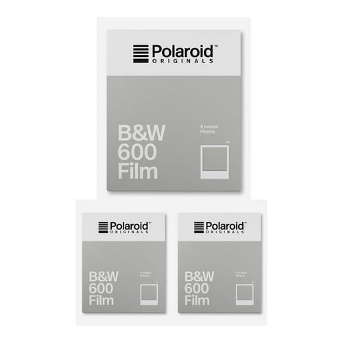 Polaroid Originals B&W 600 Instant Camera Film (8 Exposures/Pack of 3)