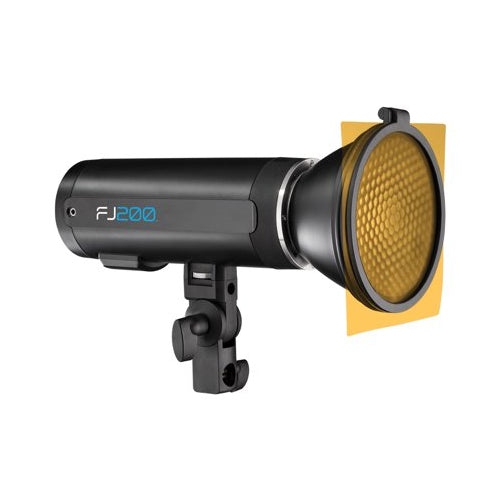 Westcott FJ200 200Ws Strobe Light with 64GB SD Card and Koah Photography Backdrop Boards