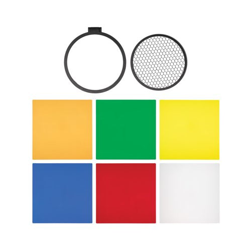 Westcott FJ200 200Ws Strobe Light with 64GB SD Card and Koah Photography Backdrop Boards