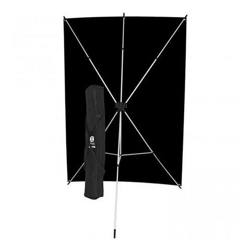 Westcott X-Drop Wrinkle-Resistant Backdrop Kit (Rich Black, 5 x 7 Feet)