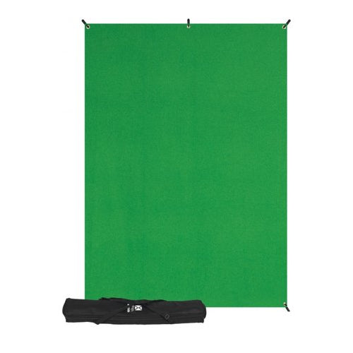 Westcott X-Drop Wrinkle-Resistant Backdrop Kit (Chroma-Key Green, 5 x 7 Feet)