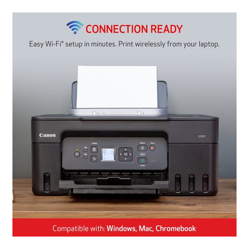 Canon PIXMA G3270 MegaTank All-in-One Wireless Color Printer with Integrated Ink Tanks (Black)