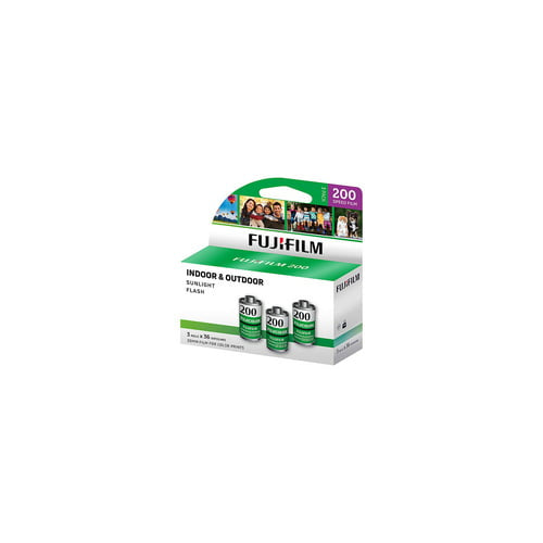 Fujifilm Fujicolor 200 Color Negative Film (35mm Roll Film, 36 Exposures, 3-Pack)