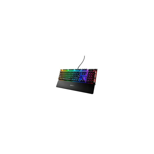 SteelSeries Apex 7 Customizable RGB Backlight Mechanical Gaming Keyboard with Red Switches (Black)
