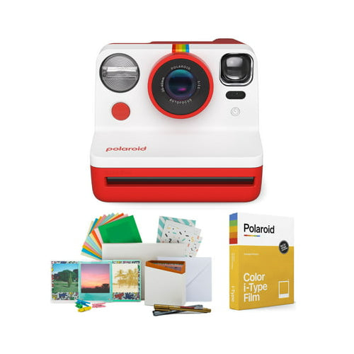 Polaroid NOW Instant Camera Generation 2 (Red) w/Film Kit & Color Instant Film Bundle