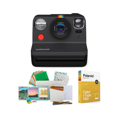 Polaroid NOW Instant Camera Generation 2 (Black) w/Film Kit and Color Instant Film Bundle