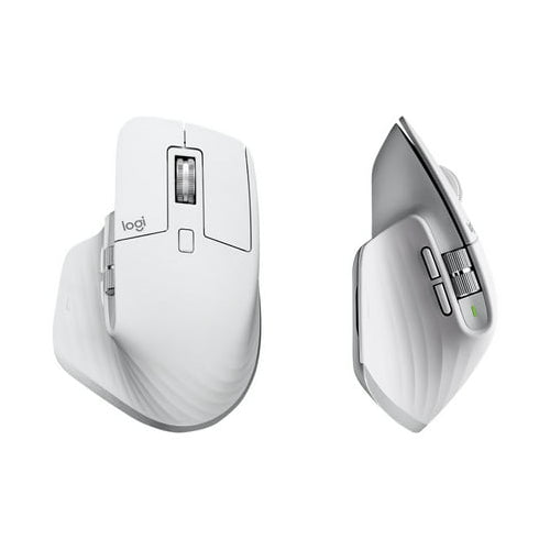 Logitech MX Master 3S Ergonomic Performance Wireless Mouse with Ultra-Fast Scrolling (Pale Gray)
