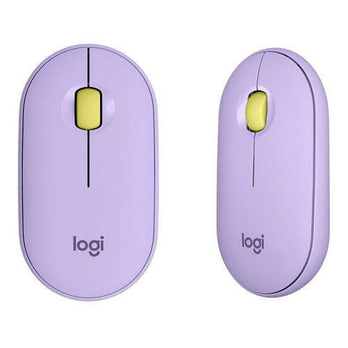 Logitech Pebble M350 Wireless Mouse (Lavender Lemonade)