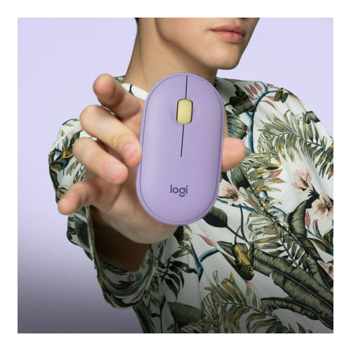 Logitech Pebble M350 Wireless Mouse (Lavender Lemonade)