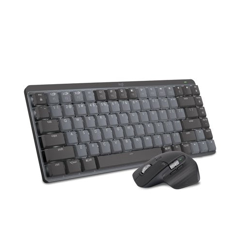 Logitech MX Mechanical Mini Clicky Keyboard (Graphite) with 3.0 USB Hub