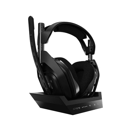 ASTRO Gaming A50 Wireless Headset + Base for PlayStation 4/PC (Black/Silver) - Refreshed Version