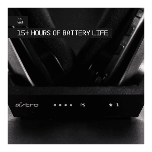 ASTRO Gaming A50 Wireless Headset + Base for PlayStation 4/PC (Black/Silver) - Refreshed Version
