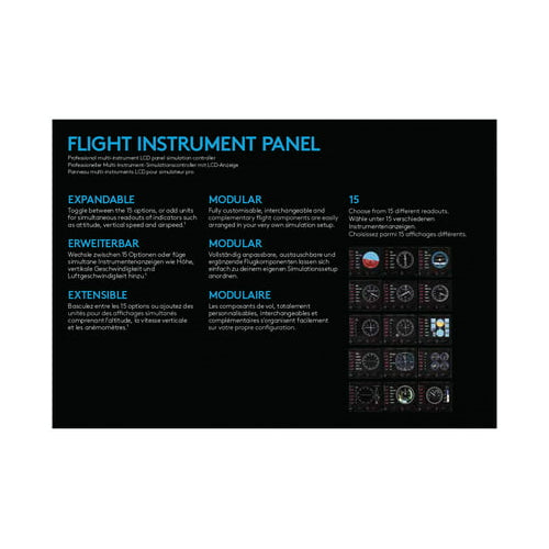 Logitech G 945-000027 Flight Instrument Panel