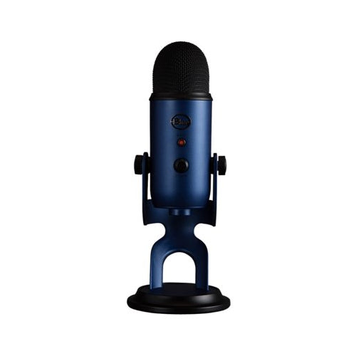 Blue Microphones Yeti USB Microphone (Midnight Blue) with Knox Gear Pop Filter (Large) Bundle