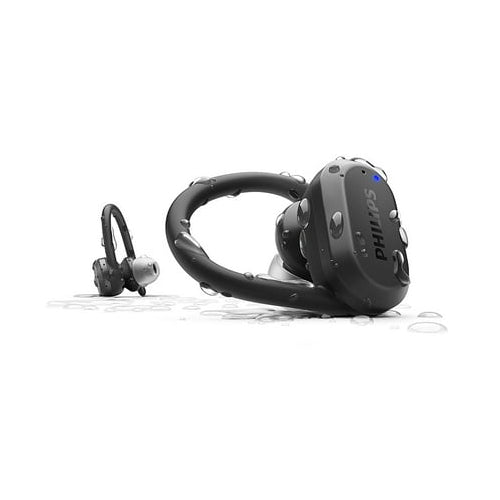 Philips Audio A7306 True Wireless Sports Headphones (Black)