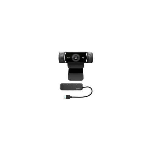 Logitech C922 Pro Stream 1080p Webcam with Knox 4-Port USB 3.0 Hub