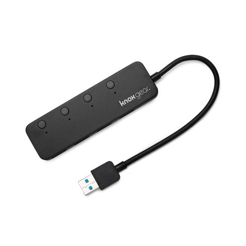 Logitech C920S Pro Stream Webcam Full 1080p/30fps with Logitech H390 Headset & Knox 4-Port USB Hub