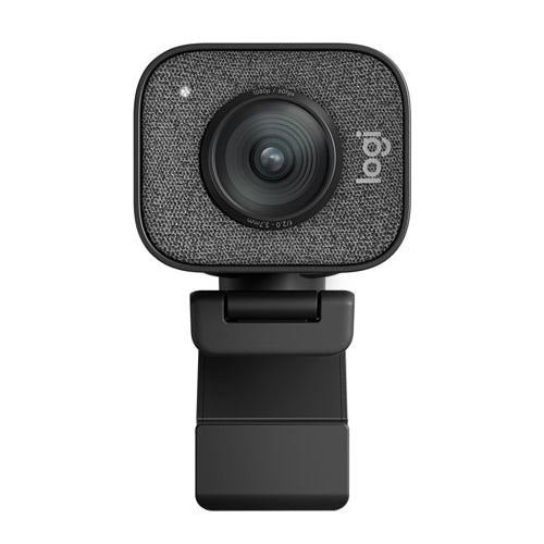 Logitech StreamCam Plus Webcam with Tripod (Graphite) and Webcam Stand with Selfie Ring Light