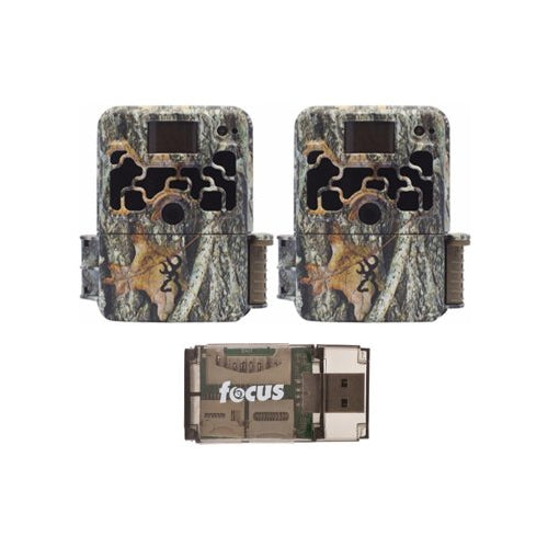 Browning Trail Cameras Dark Ops Extreme 16MP Game Camera (2-Pack) with USB Card Reader