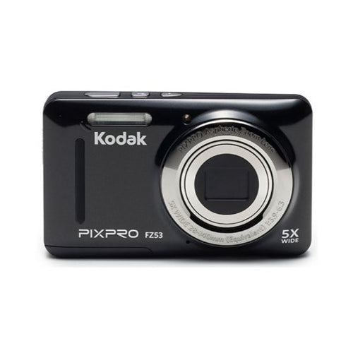 Kodak FZ53 Digital Camera (Black) with 32GB SD Card and Case Bundle