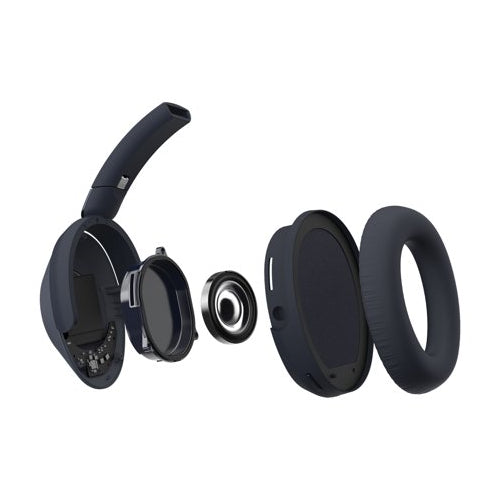 Cleer Audio Alpha Noise Canceling Hi-Res Audio Bluetooth 5.1 Over-Ear Headphones (Midnight Blue)