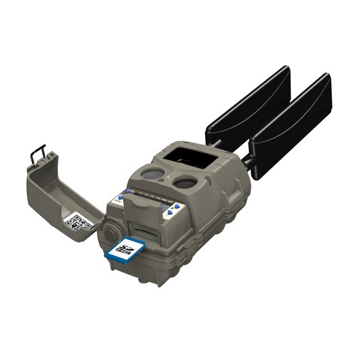 Cuddeback Tracks Black Flash Standalone Cell Camera with Solar Power Bank, 32 BG Memory Card Bundle