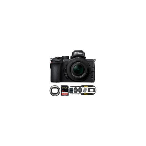 Nikon Z 50 DX-Format Mirrorless Camera with NIKKOR Z 16-50mm Lens, Mount Adapter and Accessories