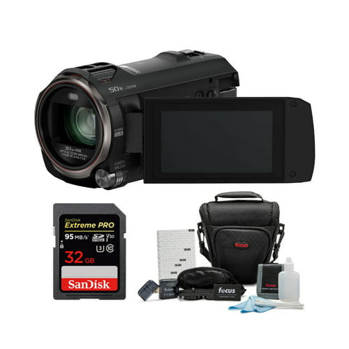 Panasonic V770 Full HD Camcorder with 32GB SD Card and Accessory Bundle