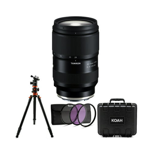 Tamron Di III VXD G2 28-75mm f/2.8 Lens for Sony E-Mount with Tripod Bundle