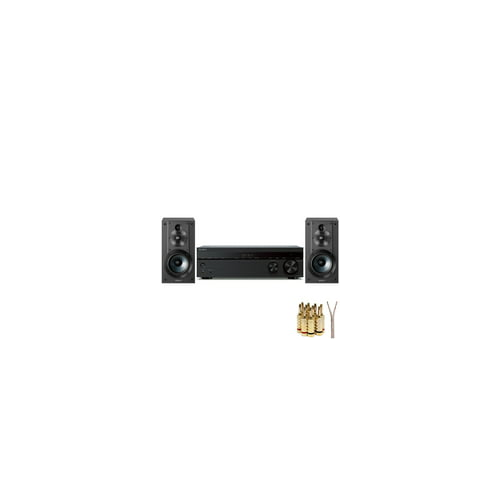 Sony STRDH590 5.2ch Home Theater AV Receiver with Sony Bookshelf Speaker Bundle