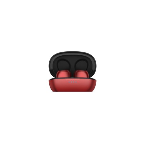 Ausounds True Wireless Hybrid Active Noise Cancelling Earbuds (Red)