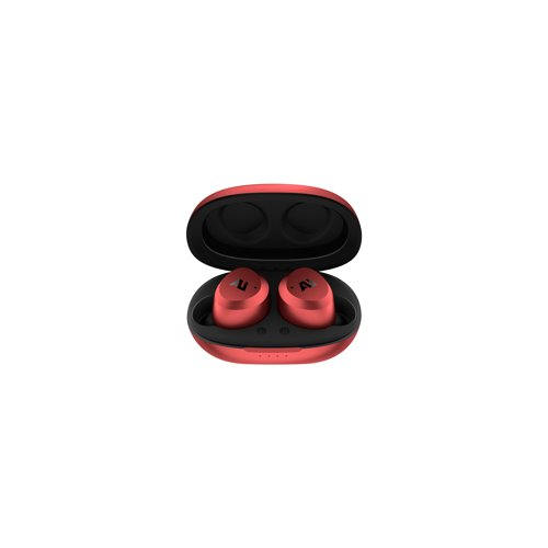Ausounds True Wireless Hybrid Active Noise Cancelling Earbuds (Red)