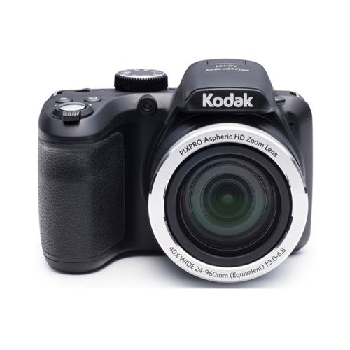 Kodak PIXPRO AZ401 Astro Zoom Digital Camera (Black) Bundle with 32GB Memory Card and Accessory