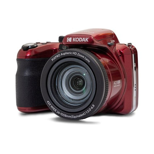 Kodak PIXPRO AZ425 Astro Zoom 20MP Camera with 42x Zoom (Red) with Accessory kit
