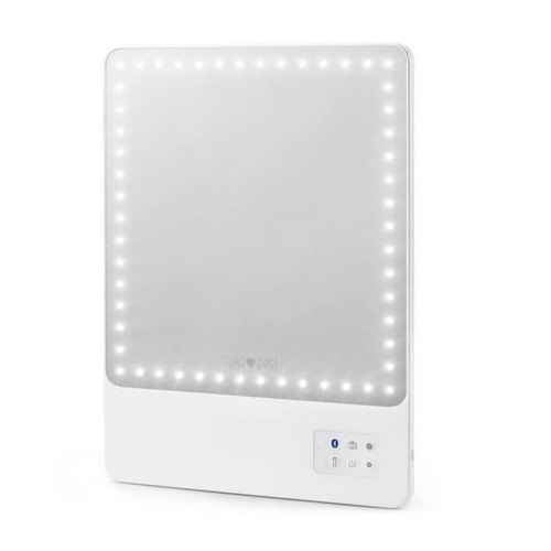 Glamcor RIKI LOVES RIKI RIKI SKINNY Portable 13 x 9.5-Inch Vanity Mirror (White)