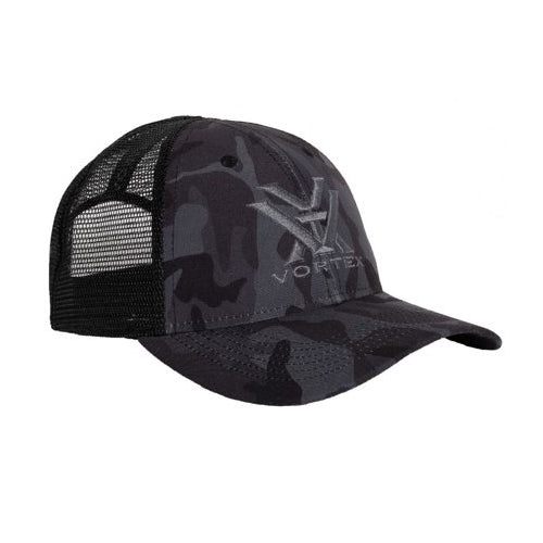 Vortex Logo Hat (Black Camo)