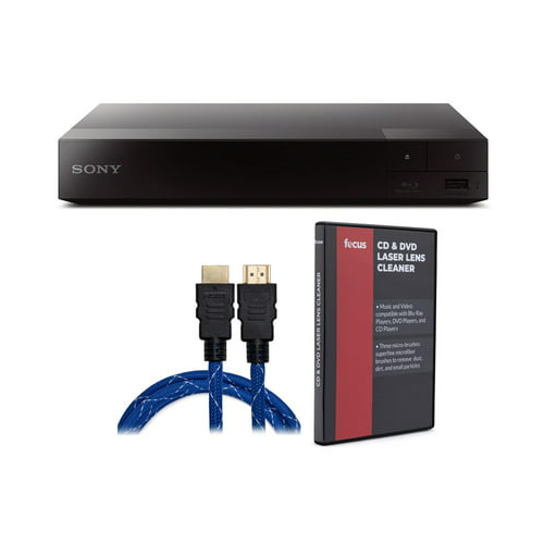Sony Streaming Blu-ray Disc Player with Lens Cleaner and HDMI Cable